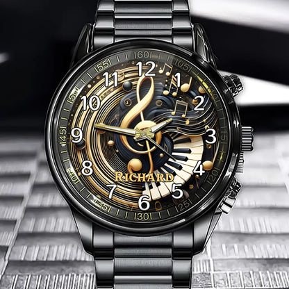 Personalized Melody of Time Watch – Custom Name Edition for Artistic Souls