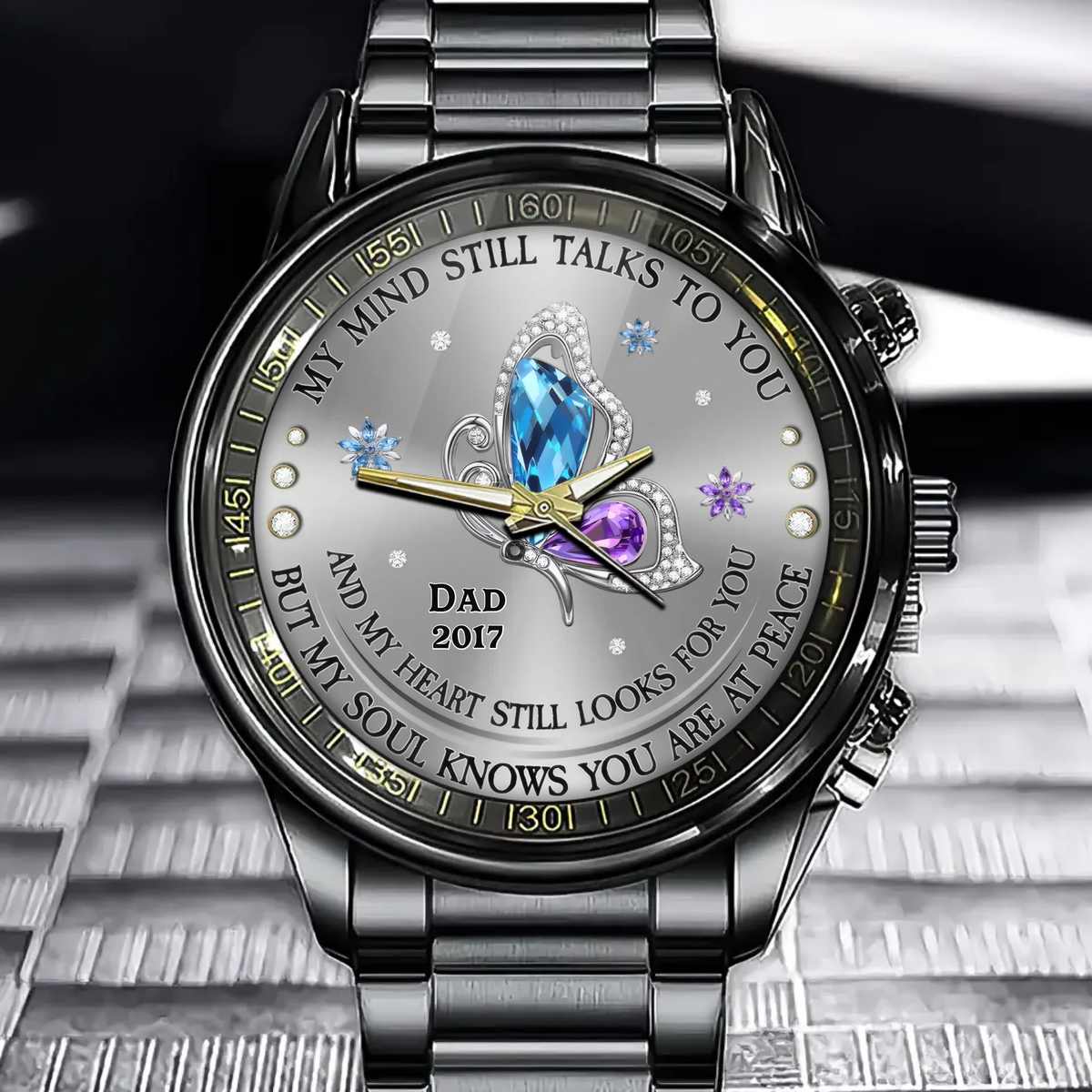 Personalized Family Memorial Watch – Add Names and Dates for Loved Ones