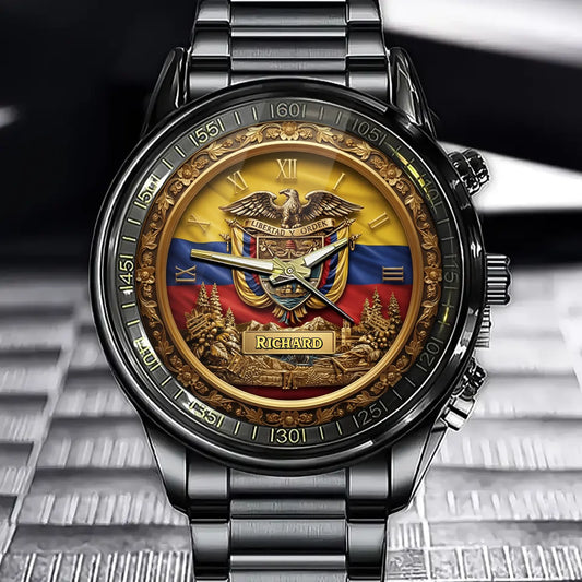 Proud Colombian - Personalized Expats Hand Watch