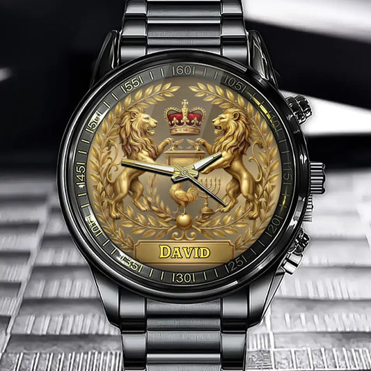 Personalized Haitian Coat Of Arms Watch - For Haitian Expatriates & Diaspora