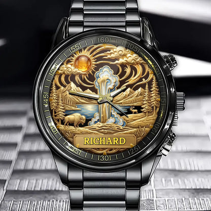 Personalized U.S. National Parks Series Watch - Conquer Time in the Wild