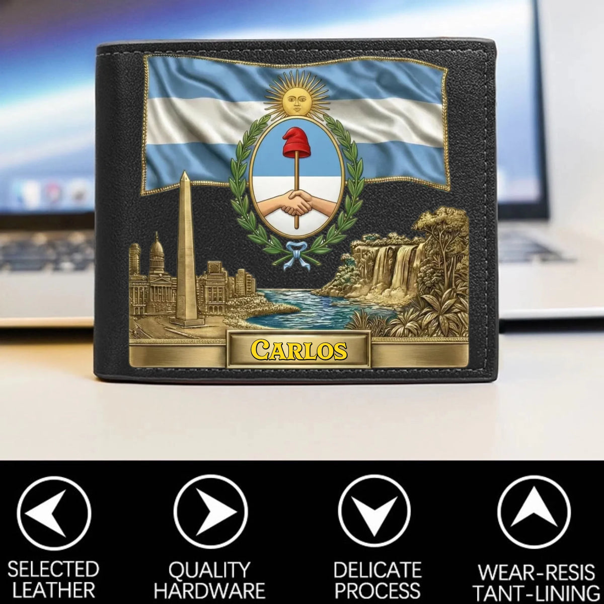 Personalized Veteran World Tour Wallet Perfect Gift_yythkg