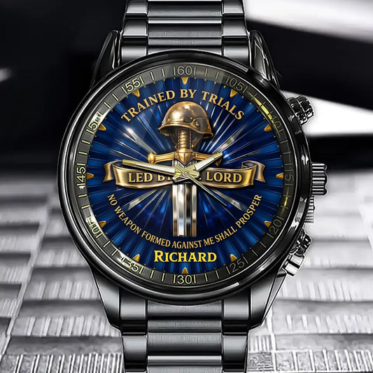 Personalized Christian Military Veteran Watch- Meaningful Gift For Veterans