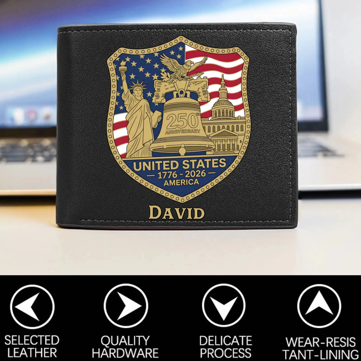 Personalized Veteran World Tour Wallet Perfect Gift_yythkg